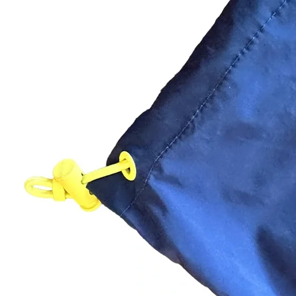 Hunter Brand Full Zip Large Hooded Navy Windbreaker Vest Jacket - Picture 14 of 16